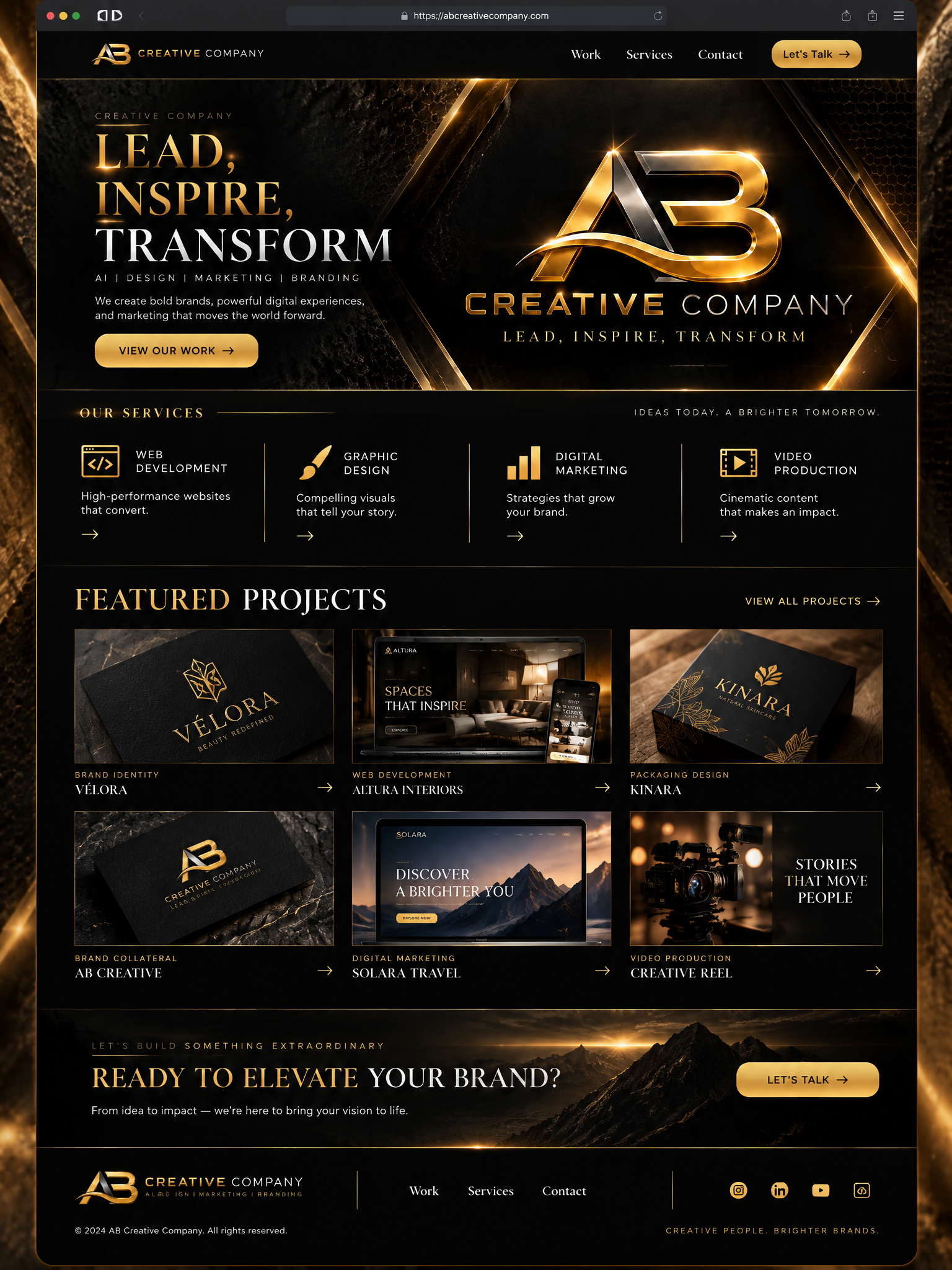 Sitio Web AB Creative Company
